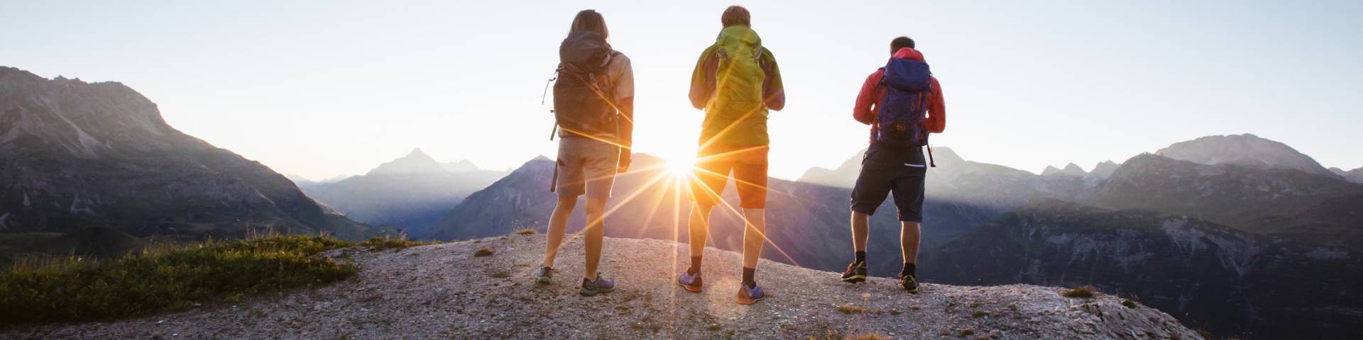 Wanderer auf dem Gipfel