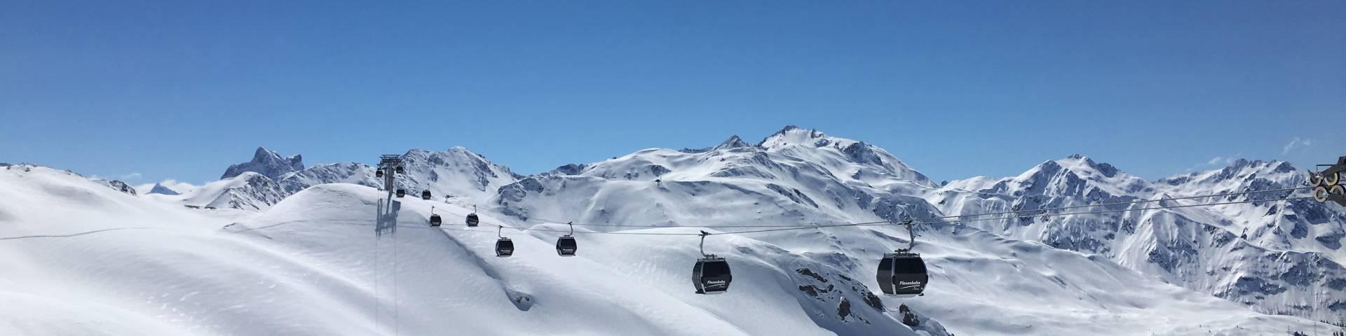 Seilbahn im Winter