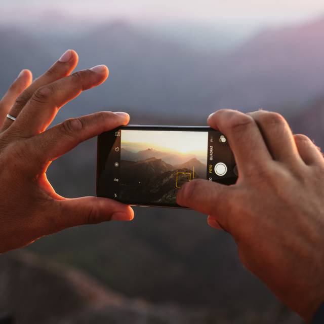 Panorama mit dem Handy fotografiert