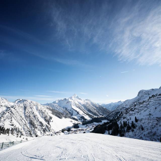 Bergpanorama Arlberg im Winte