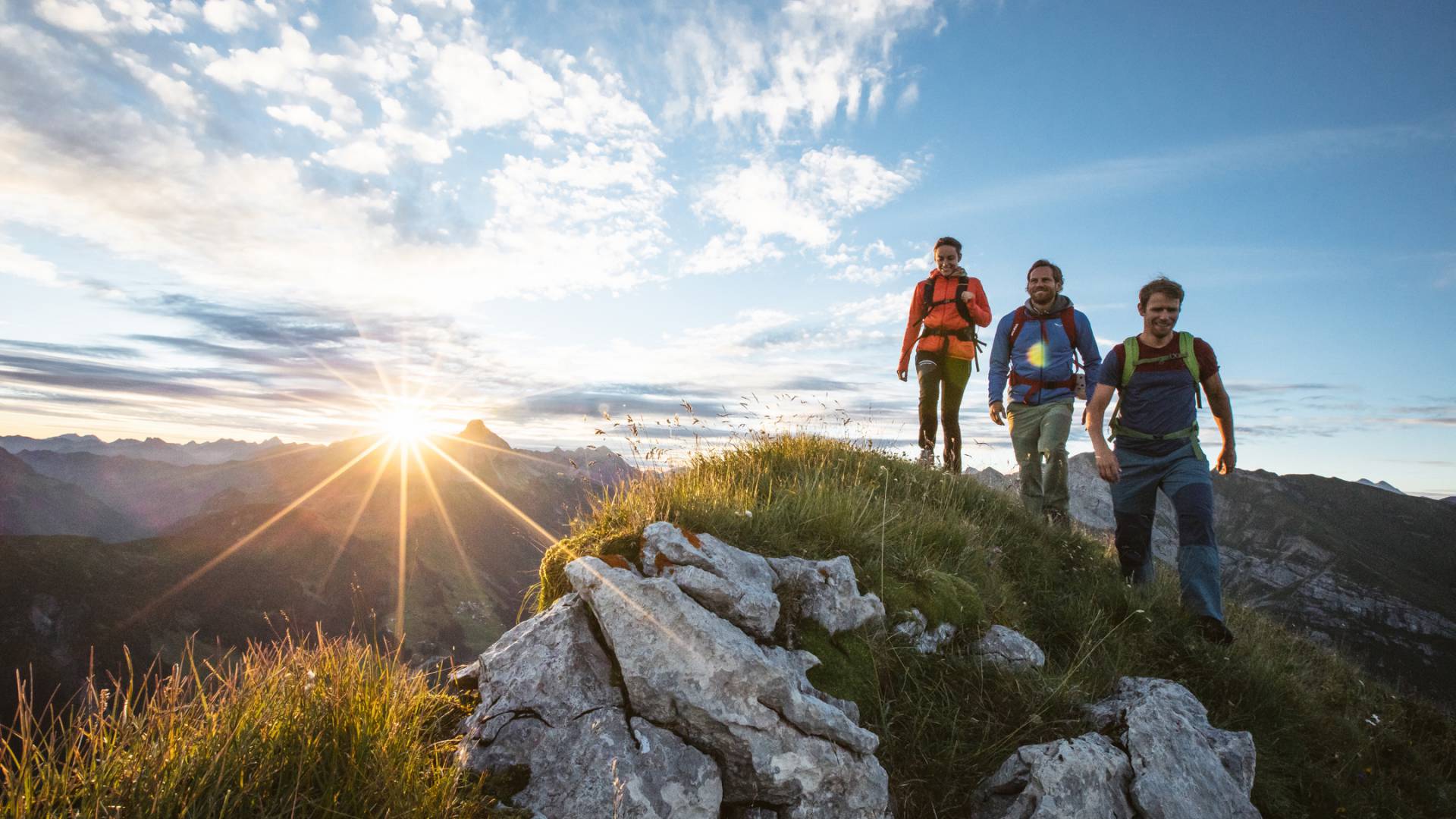 Wandern auf dem Berg