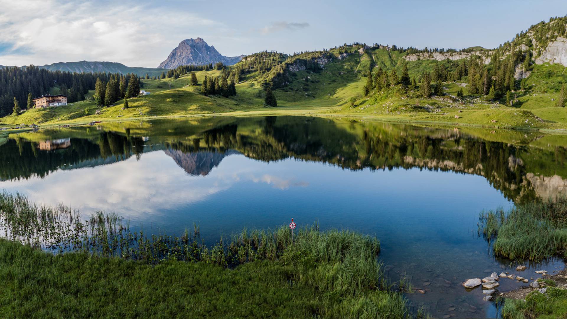 Körbersee Spiegelung im See